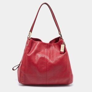 COACH Madison Phoebe Red Leather Shoulder Bag 26224